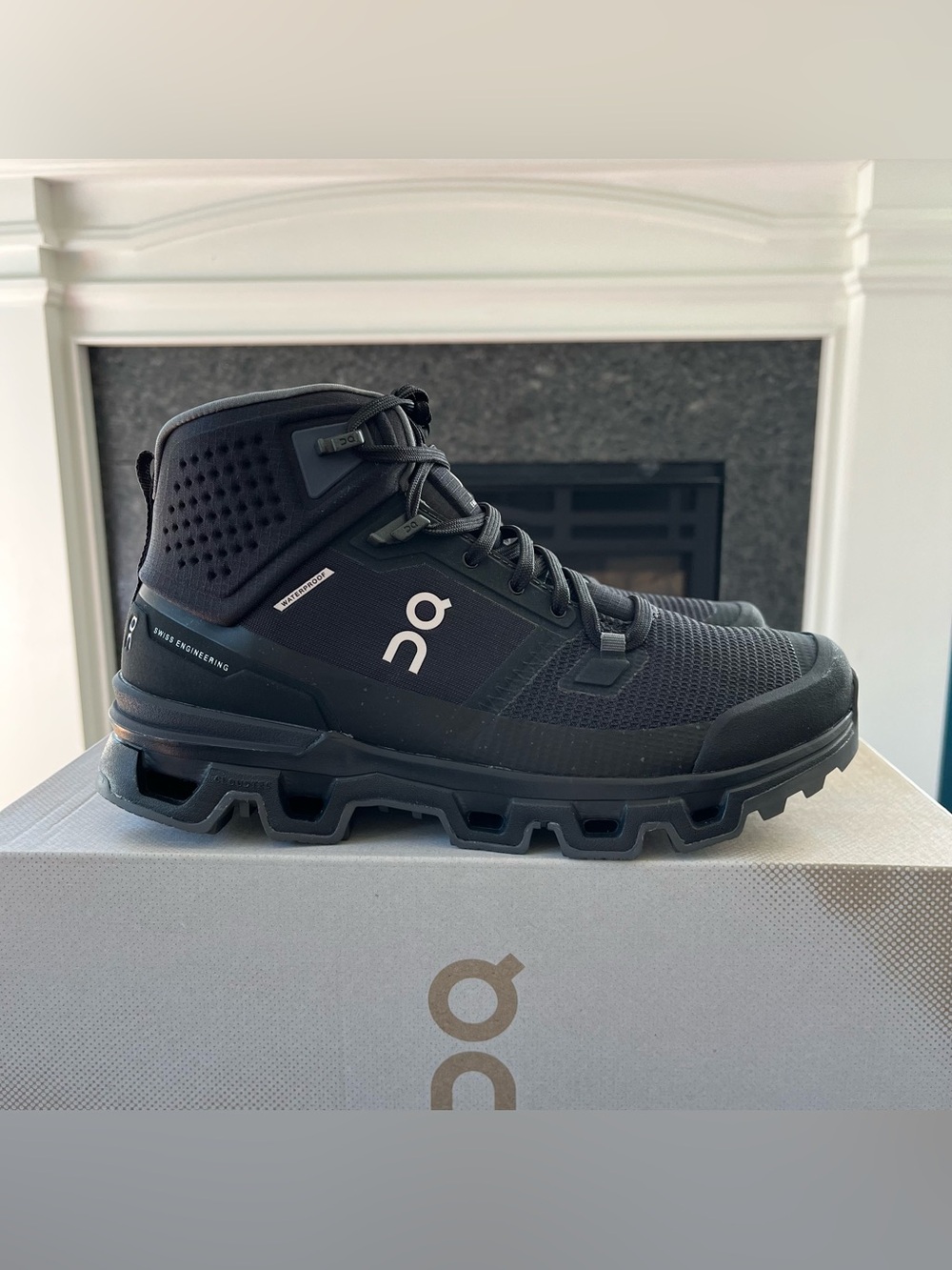 On Cloudrock 2 Waterproof Women's Hiking Shoes Black/Eclipse 63.98609